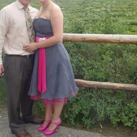 Alfred Angelo Strapless Tea Length Bridesmaid Dress - Picture 4 of 4